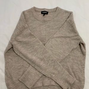 Express Beige Knit Sweater